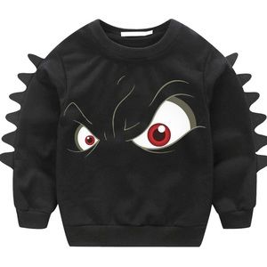 Black Monster Face Sweater
